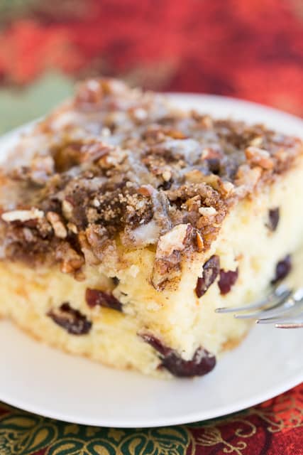 A piece of cake with a fork