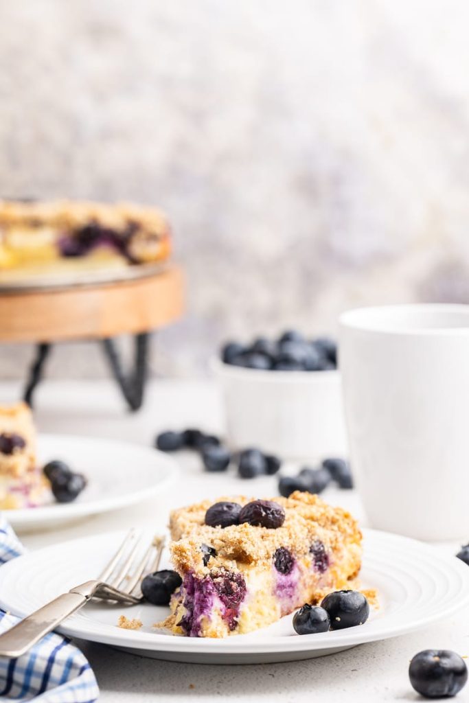 Keto Blueberry Cream Cheese Coffee Cake