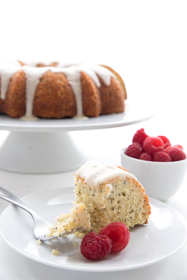 Keto Lemon Poppyseed Coffee Cake