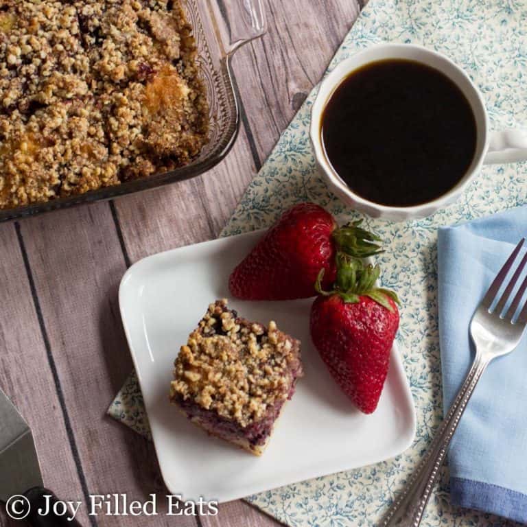 Keto Blackberry Coffee Cake