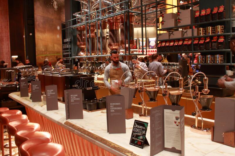 starbucks coffee bar in Milan Italy