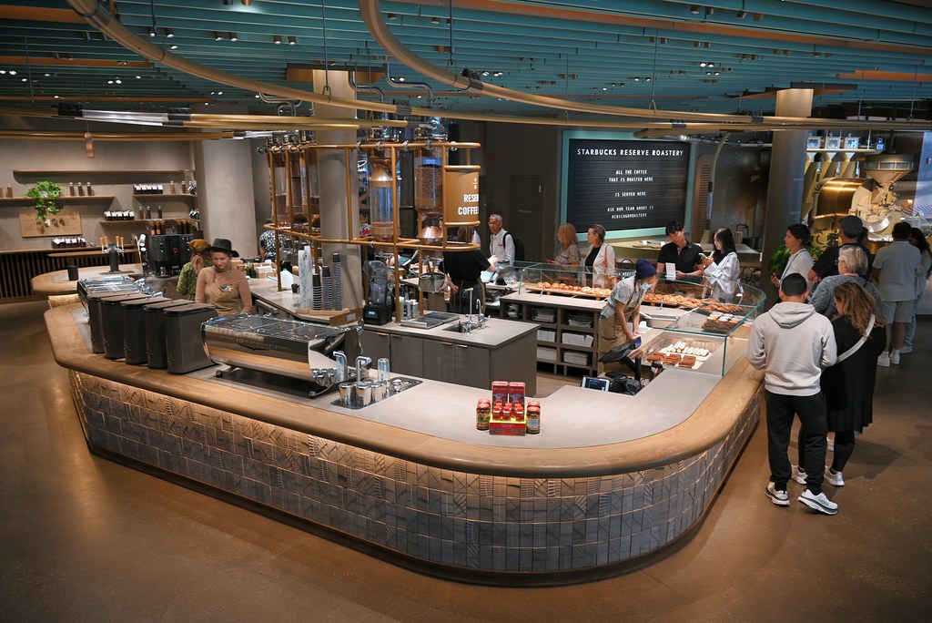 inside Starbucks Reserve Roastery in Chicago