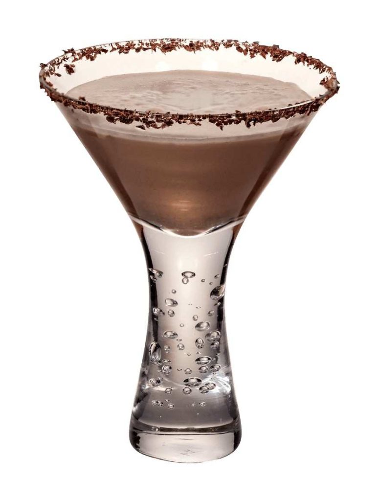 rimmed martini glass